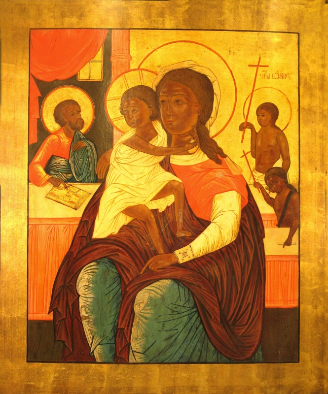 The Mother of God with the Infant Saviour, Joseph, Saints John the Baptist and Maria of Egypt