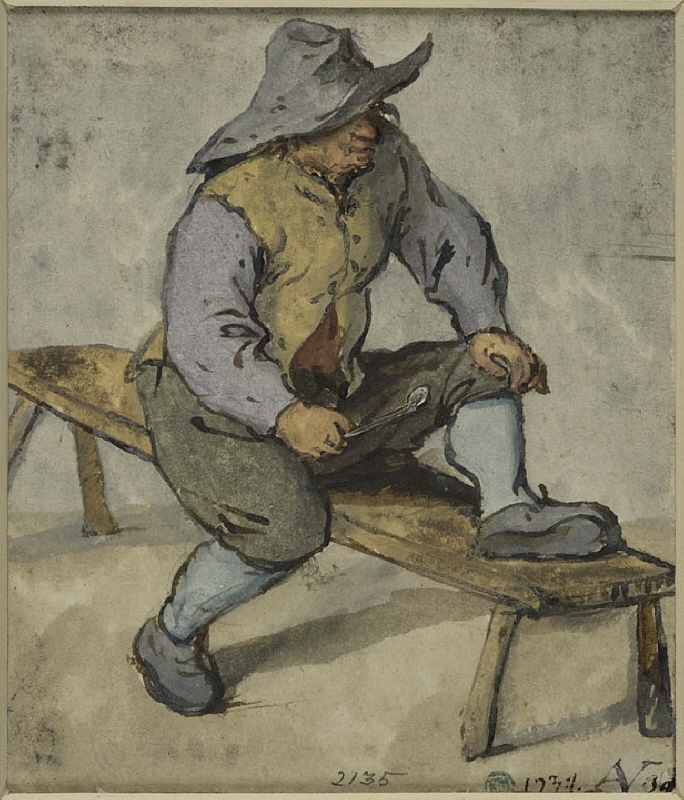 Peasant Seated on a Bench