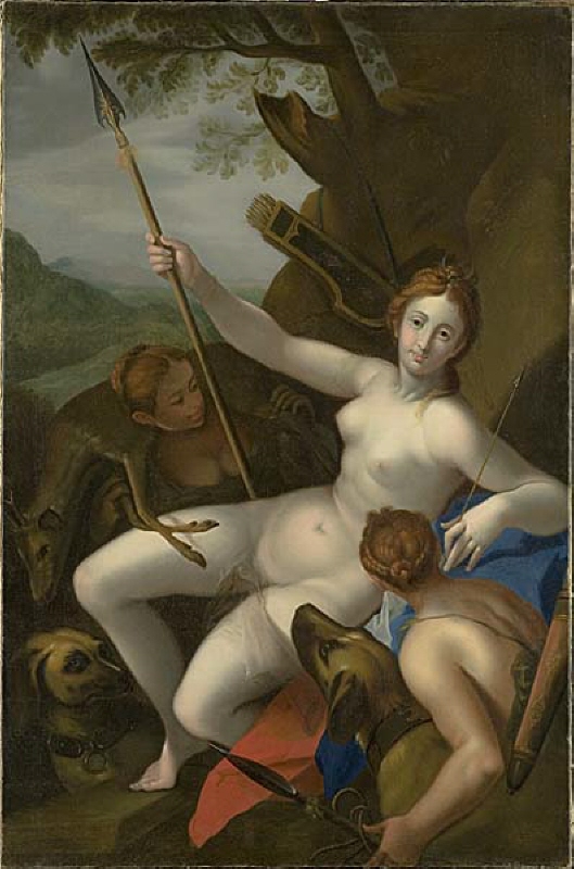Diana with Nymphs, Dogs and Game