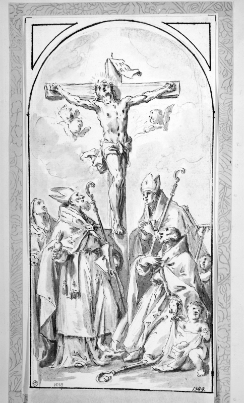 Christ Crucified with Four Saints