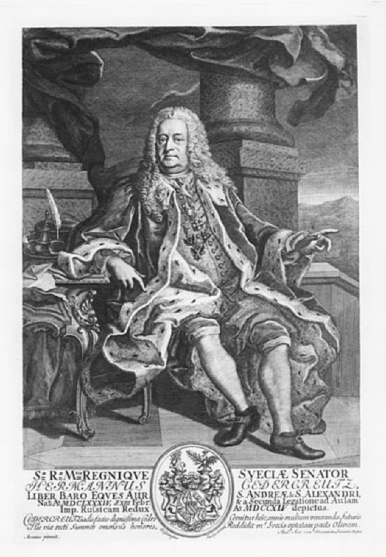 Porträtt av greven och riksrådet Herman Cedercreutz