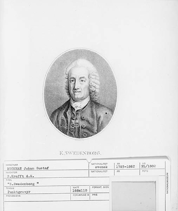 Porträtt av Emanuel Swedenborg