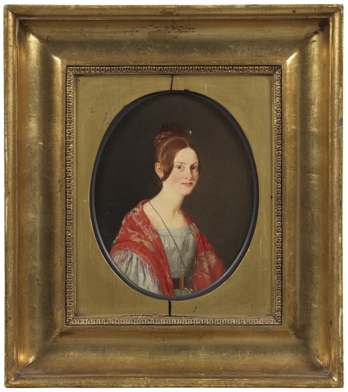 Porträtt av Ane Elisabeth (Elise) Gurlitt, né Saxild (1817-39)