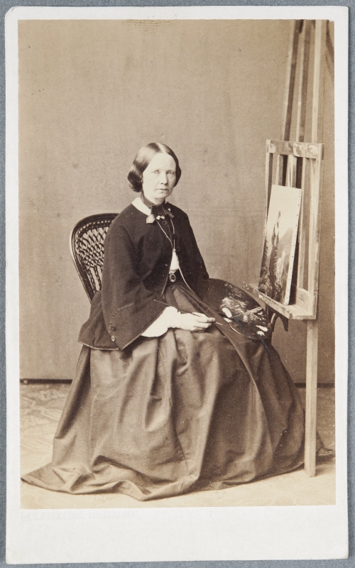Amalia Lindegren (1814–1891), konstnär, 1862