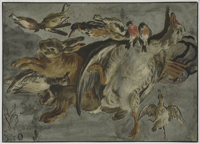 Still Life of Game Birds and a Hare