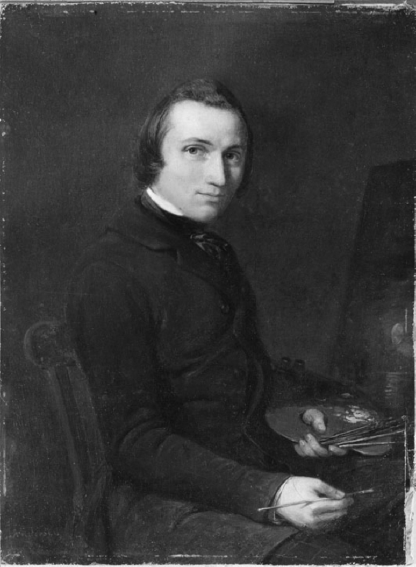 Marcus Simon Larson (1825-1864), konstnär, gift med Adelaide Roos
