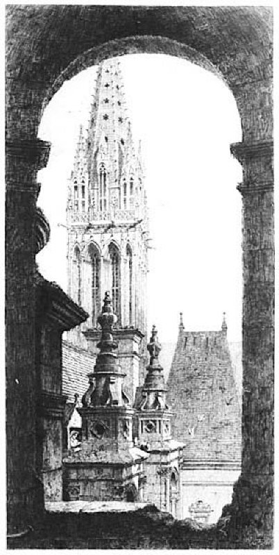 Tornet på kyrkan S:t Pierre i Caen