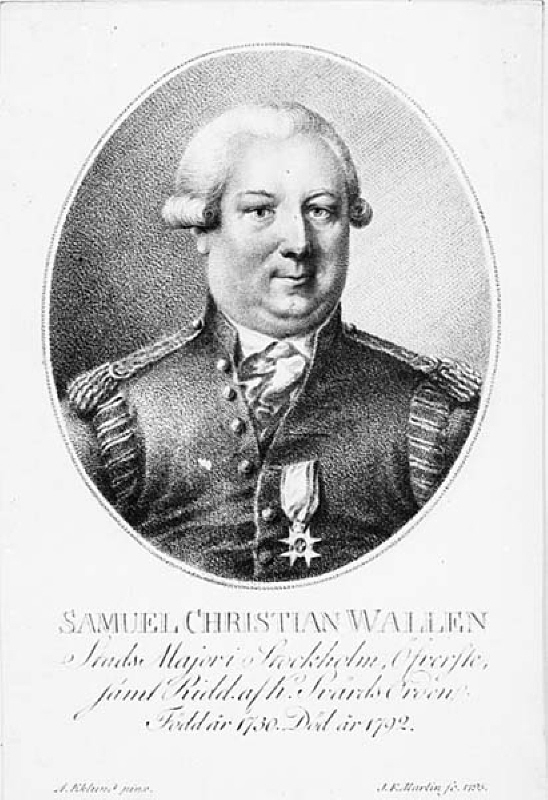 Porträtt av överste Samuel Christian Wallen