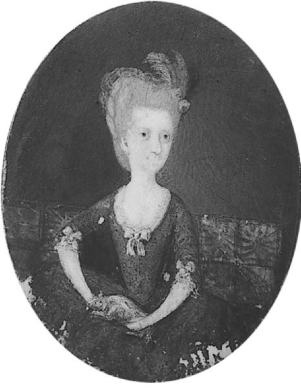 Juliane Marie av Braunschweig-Wolfenbuttel (1729-1796), drottning av Danmark och Norge, förmodat porträtt
