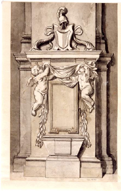 Tomb of Ferdinand van den Eynde, S. Maria dell'Anima, Rome. Elevation