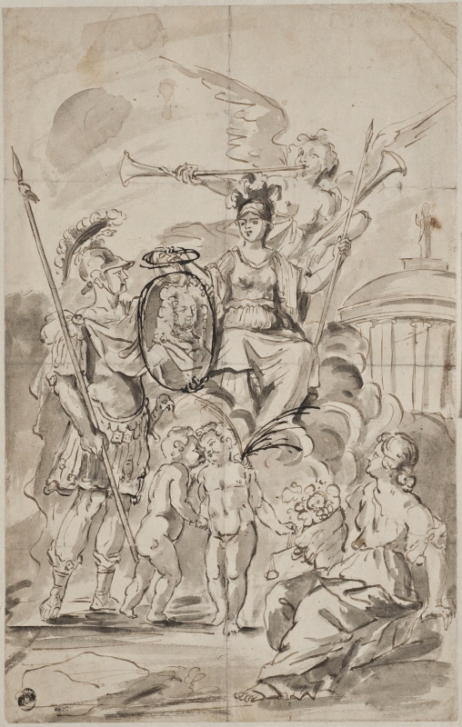 Portrait Surrounded by Allegorical Figures