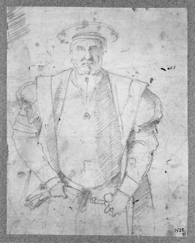 Frontal study of a Man in Sumptuous Costume