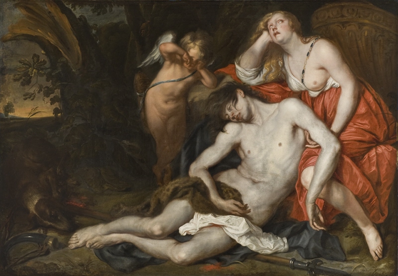 Venus begråtande Adonis död