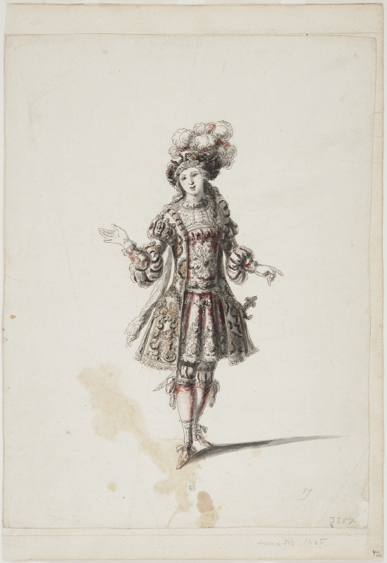 Sketch for costume; for 'Amadis' from the opera 'Amadis' by Lully