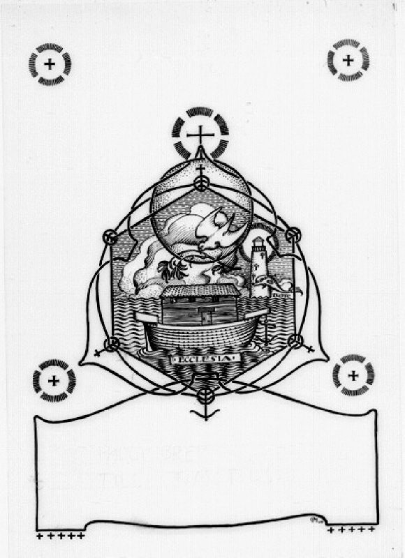 Ornament till Gustav V:s bibel. Pauli brev till Timotius