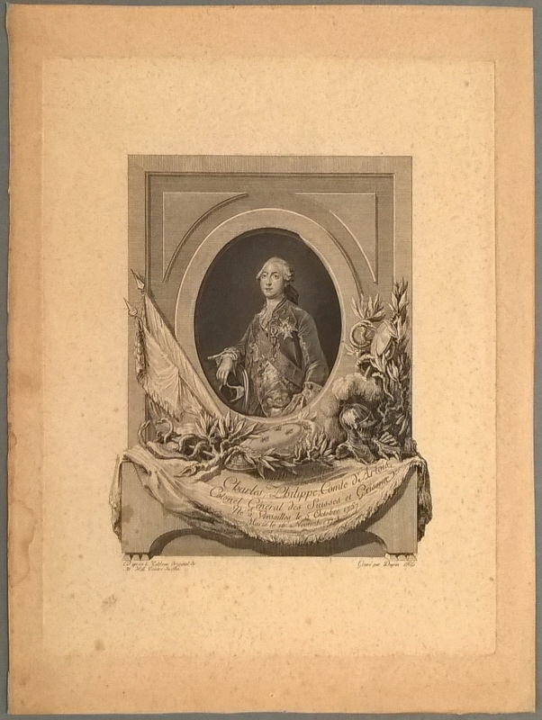 Karl Filip (1757-1836), greve av Artois, sedermera Karl X, kung av Frankrike, g.m. Marie-Thérèse av Savojen