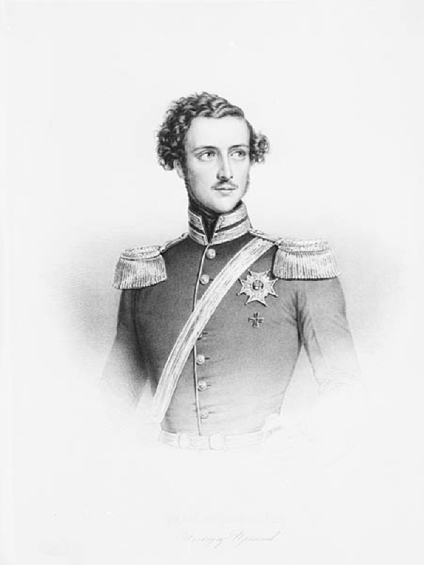 Porträtt av Frans Gustaf Oscar- hertig av Uppland