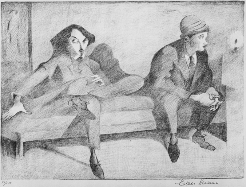 Isaac Grünewald (1889-1946), artist, professorAnd Einar Jolin (1890-1976), artist, cartoonist
