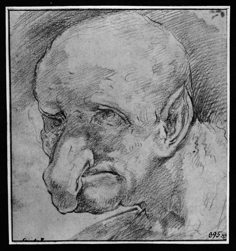 Head of a man, caricature