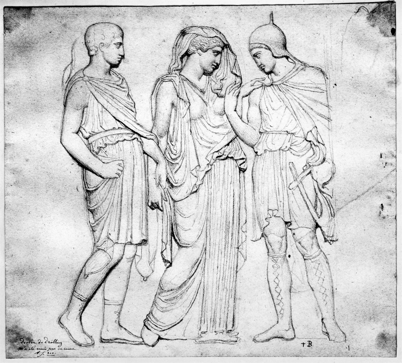 Orfeus, Eurydike och Hermes