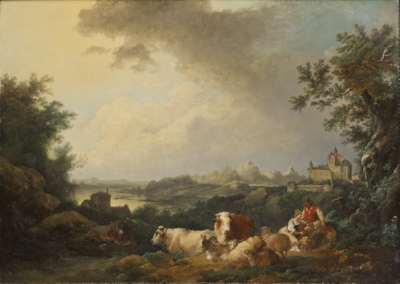 Landscape with Resting Cattle