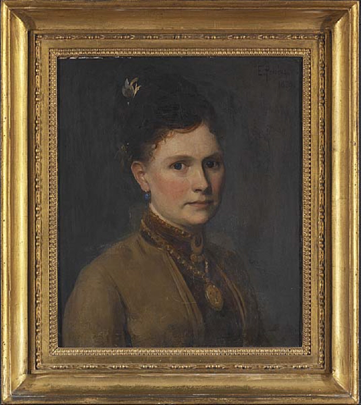 Maria Agnes Claesson (1843- efter 1903), gift med konstnären Edvard Perséus