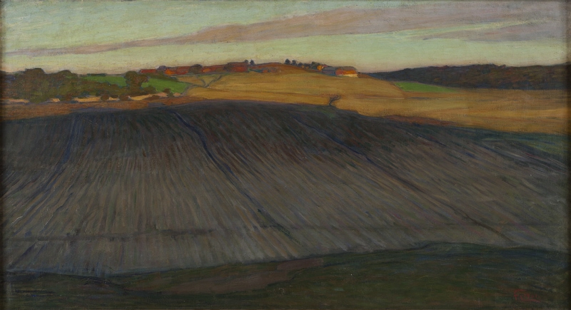A Ploughed Field. Autumn Study