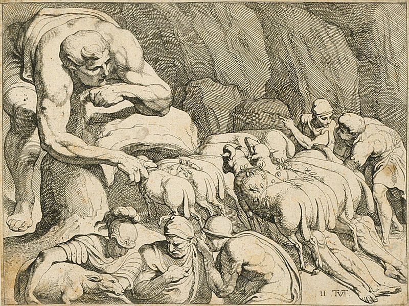 Väggmålning, Odyssevs-sagan, Fontainebleau, blad nr 11