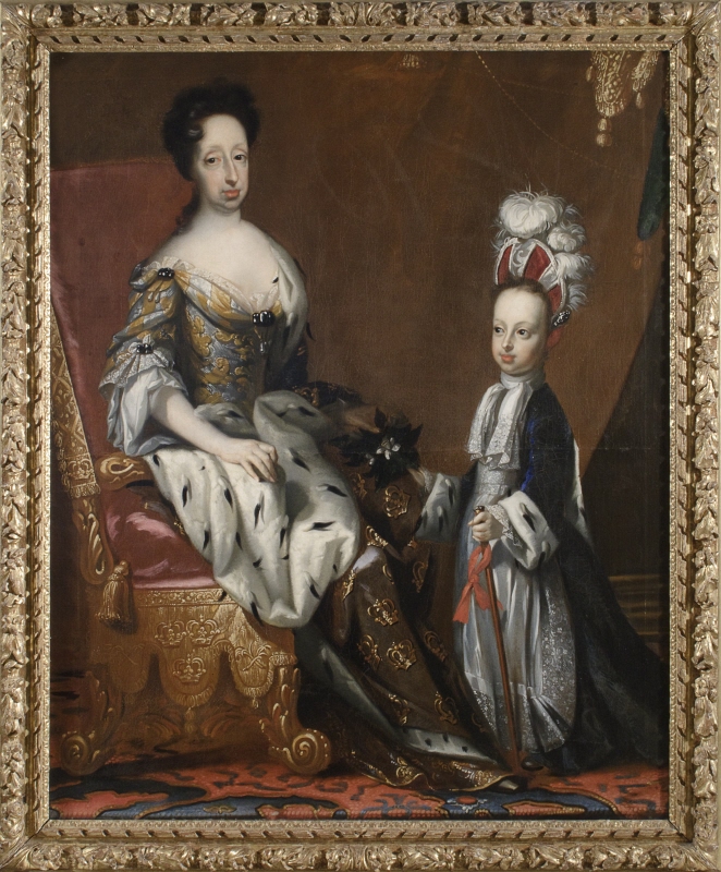Hedvig Eleonora (1636–1715), Princess of Holstein-Gottorp, Queen of Sweden, and her Great-Grandson Charles Frederick (1700–1739), Duke of Holstein-Gottorp, 1704