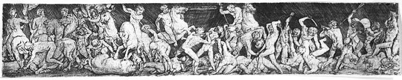 Titus Graochus strid mellan nakna män