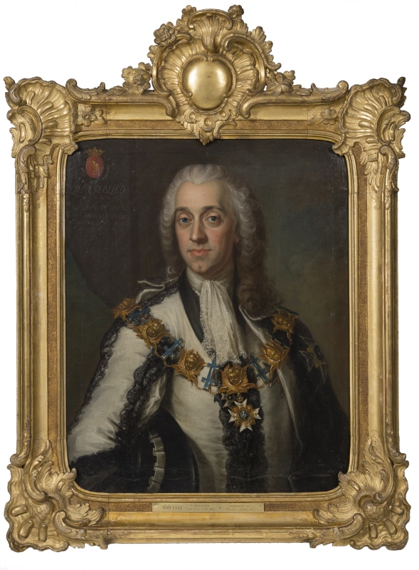 Claes Ekeblad t.Y. (1708-1771), count, president of the civil service division, councillor, chamberlain, married to countess Eva De la Gardie