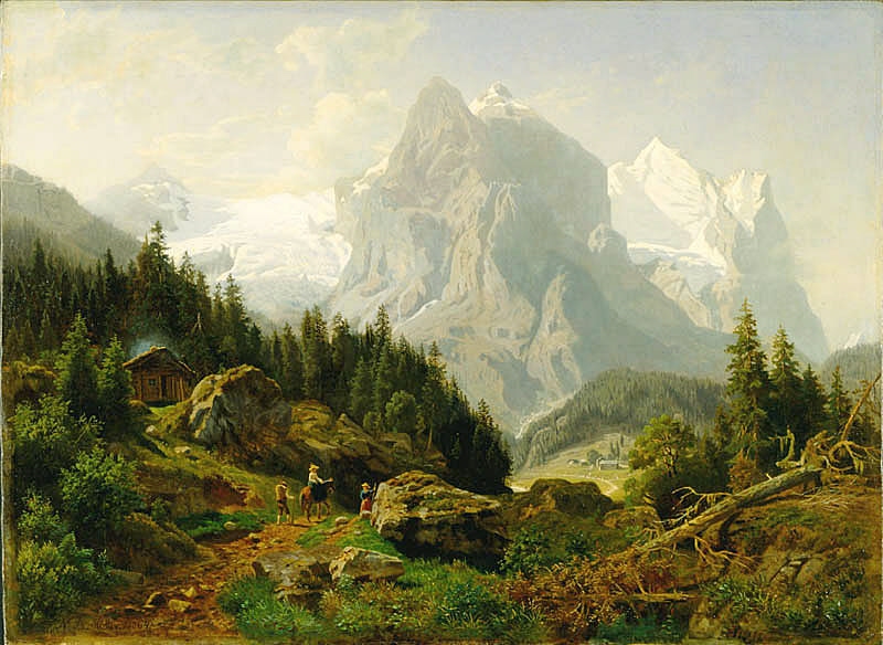 Tourists in the Mountains