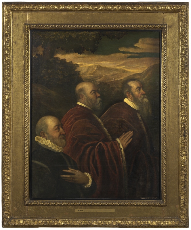 Two Venetian procurators and a donor (fragment)