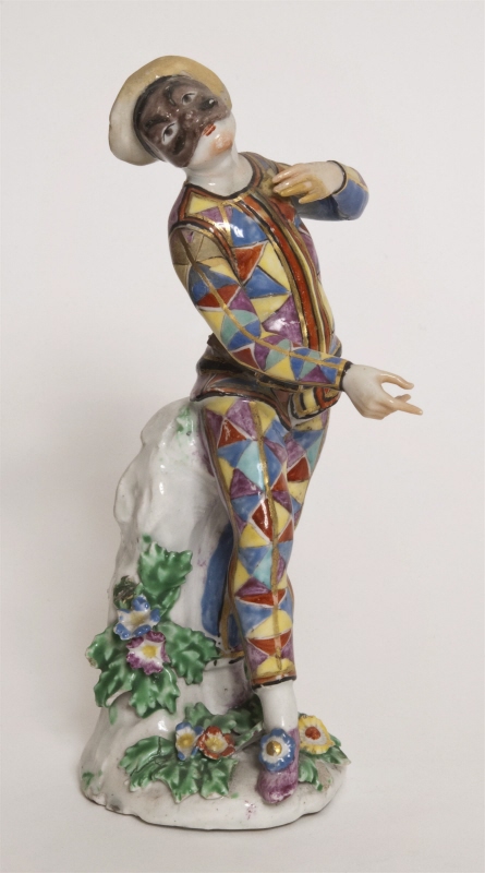 Figurine, Harlequin, charachter in the Italian form of theater called commedia dell'arte