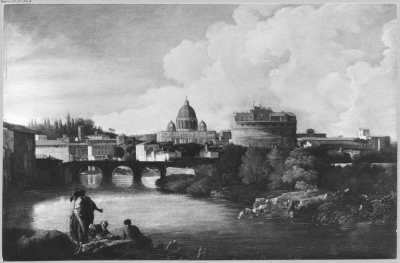 View of Castel St. Angelo, Rome