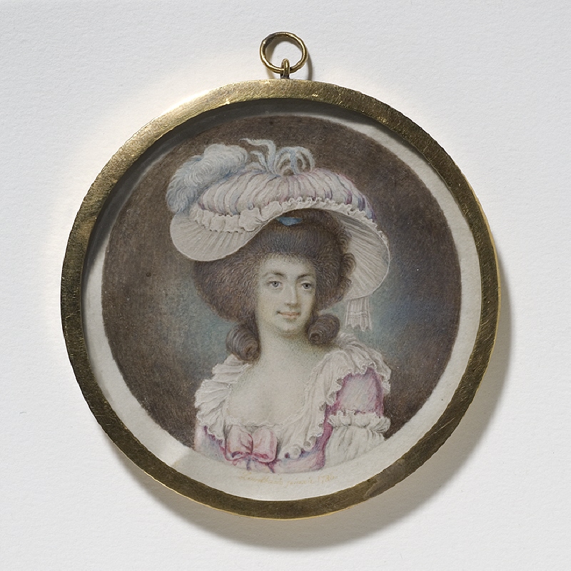Okänd kvinna, möjligen konstnärens blivande hustru Ulrika Maria Stahlberg, död 1797