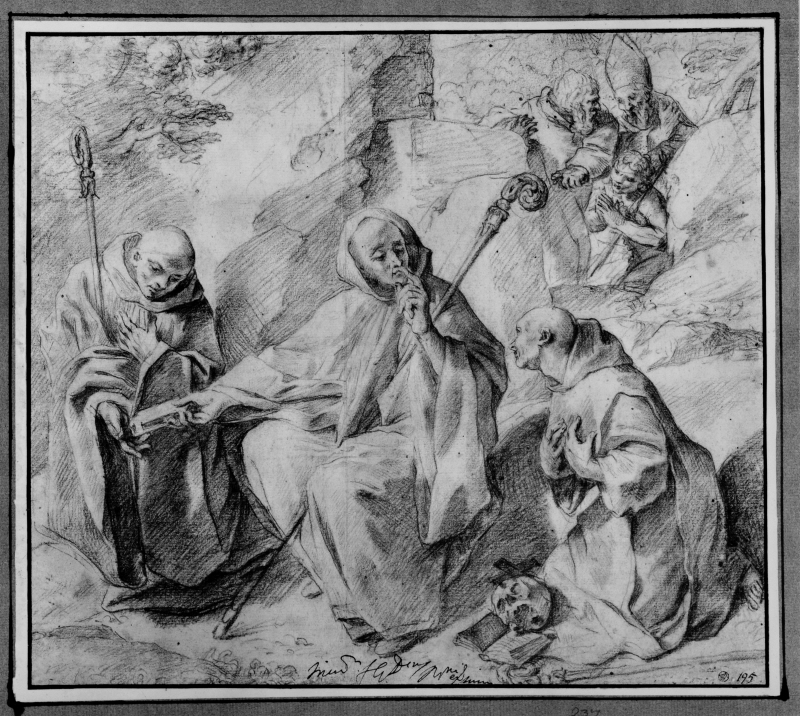 Sankt Bruno, Sankt Benedict och Sankt Bernhard