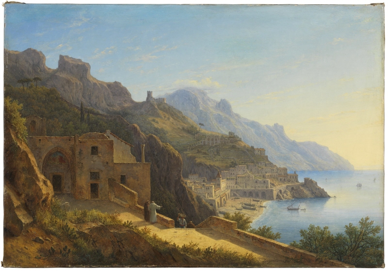 View of Amalfi with the Capucines Cloister