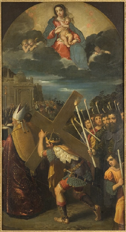 Kejsar Heraclius bär korset till Jerusalem