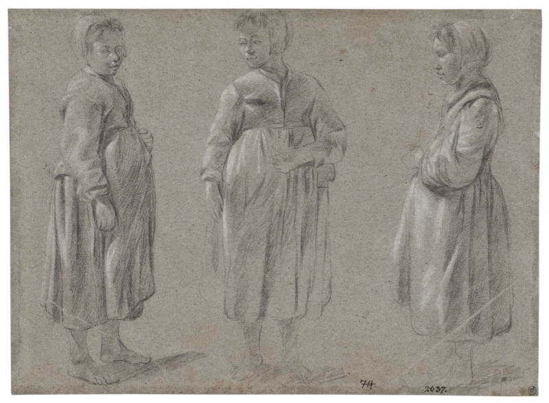 Standing Girl, Seen from Three Sides