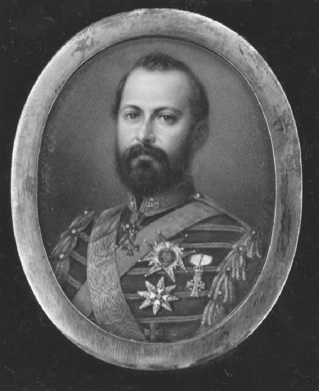 Carl XV, 1826-1872, kung, gift med Lovisa