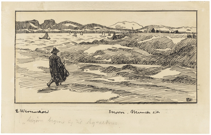 Snorre- illustration (Olav Tryggvasons Helliges saga)