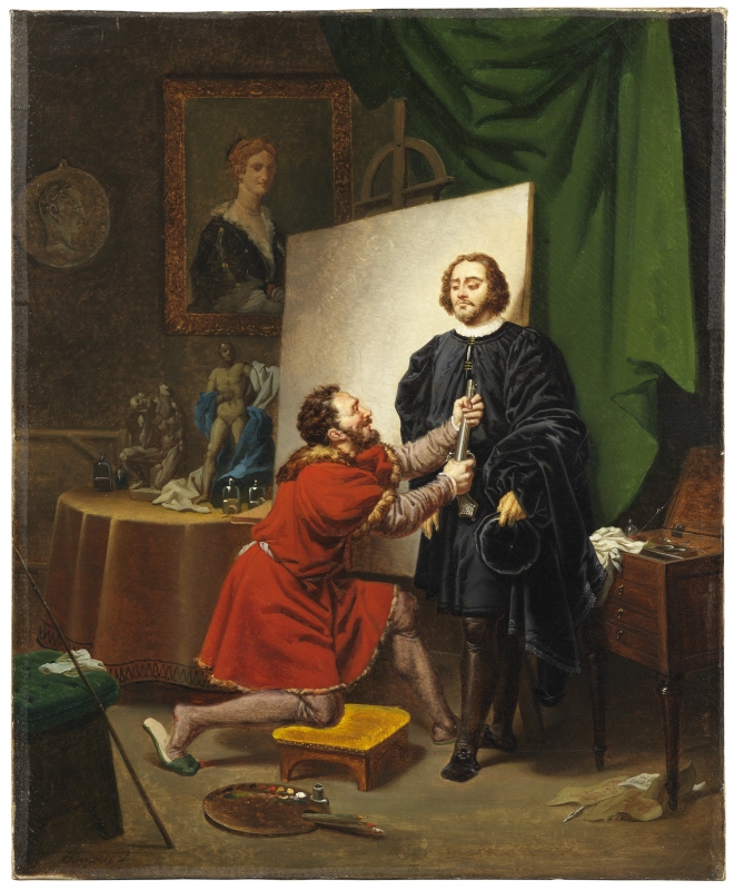 Pietro Aretino i Tintorettos ateljé