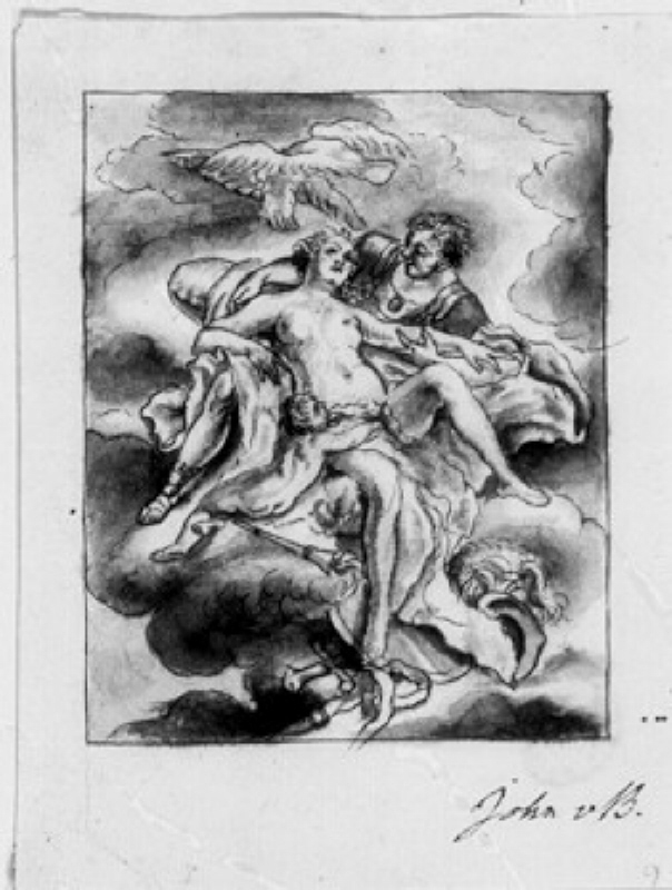 Venus, Mars och Amor på ett moln