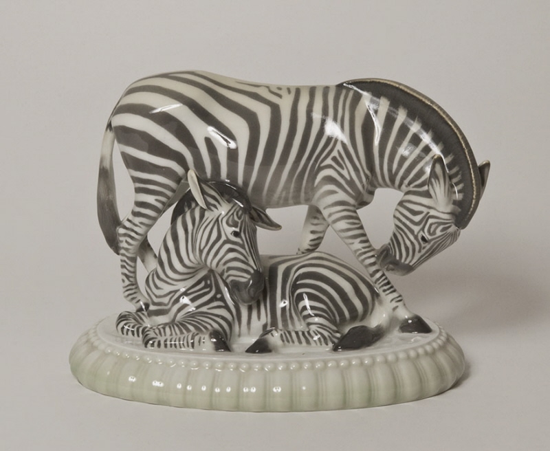 Sculpture, zebras