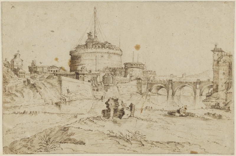 View of the Castel Sant’Angelo with the Bridge