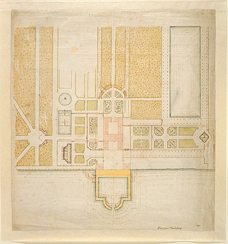 Project for the Gardens of the Palace of Karlberg, Stockholm. Plan