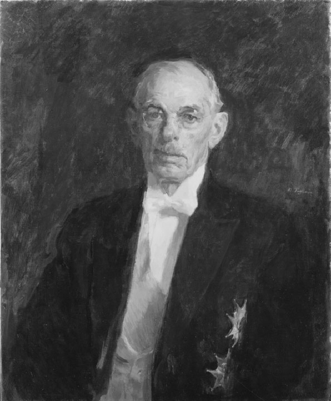 Marcus Wallenberg (1864-1943), bank- and industrialist, vice-district judge, married to Gertrud Amalia Hagdahl