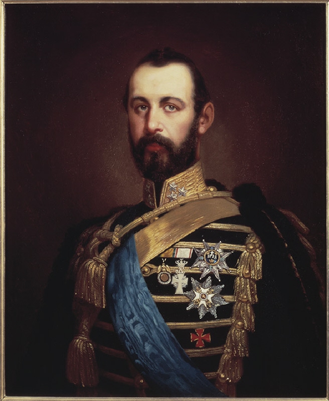 Karl XV (1826-1872), kung av Sverige och Norge, gift med Lovisa av Nederländerna