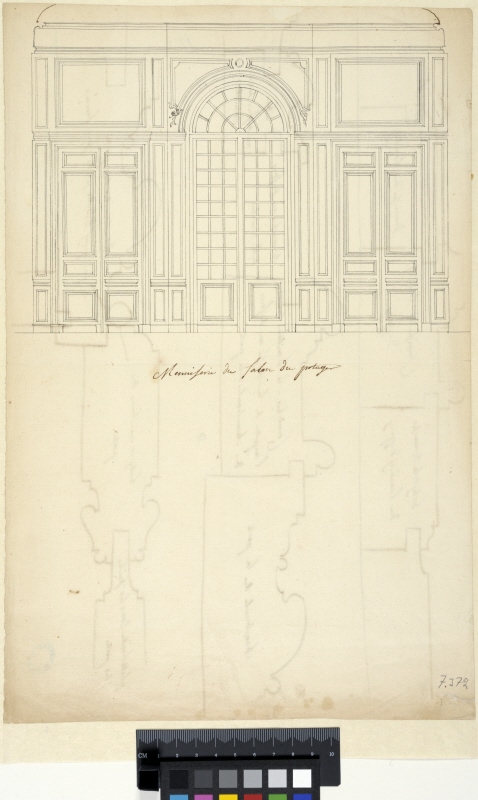 Elevation of the Wall Panels of Salon du potager in the Gardens of Versailles